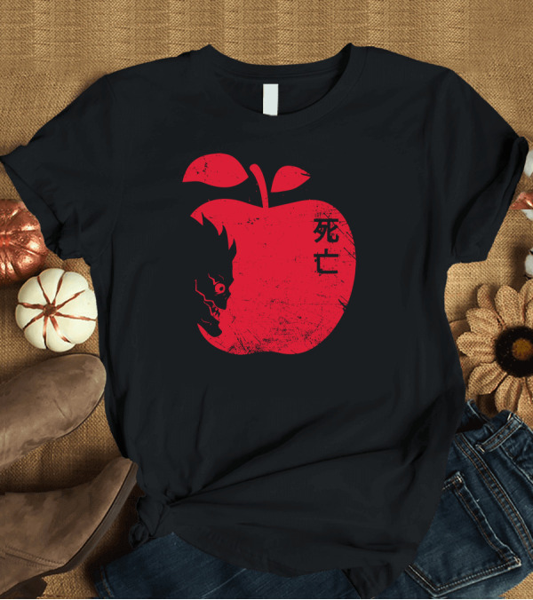 T-Shirt: Death Note Ryuk Red Apple Iconic Manga T-Shirt Death Note Ryuk Red Apple Iconic Manga T-Shirt
