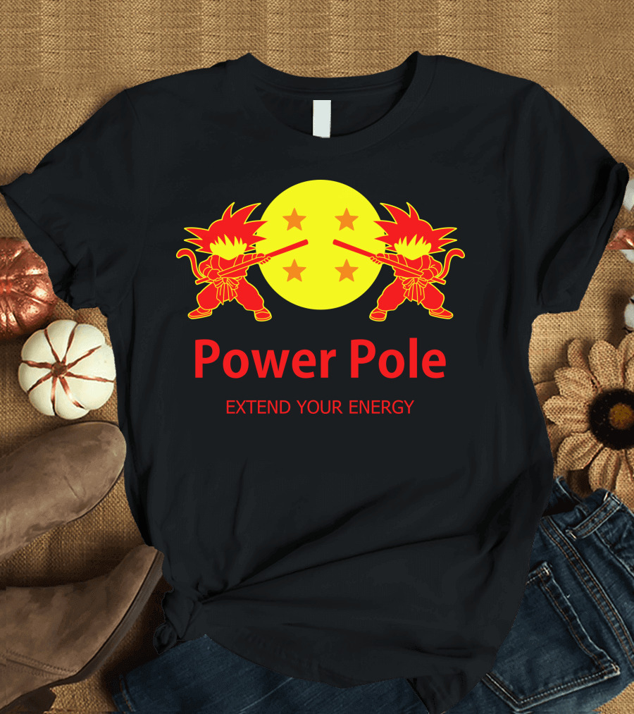 Power Pole Extend Your Energy Dragon Ball Symbol Goku T-Shirt