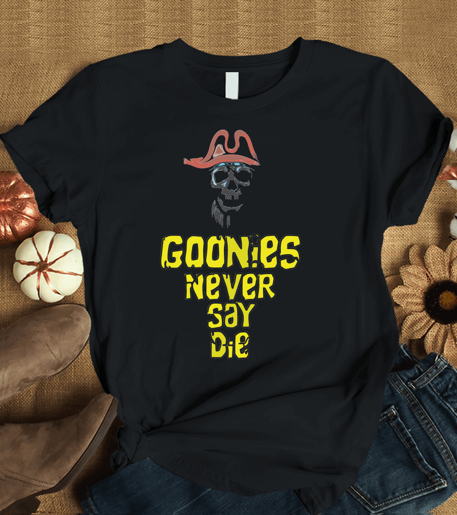 Goonies Never Say Die Skull Pirate Hat T-Shirt