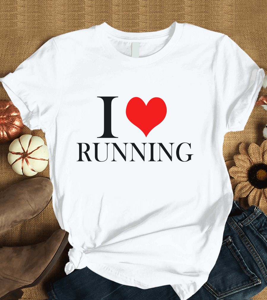 I Heart Running Love Running T-Shirt