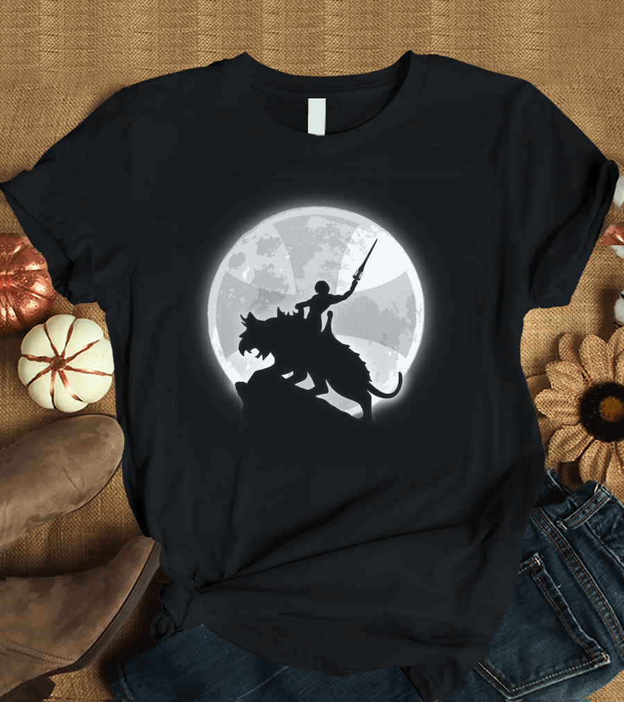 Prince Masters Sword Over Moonlit Beast T-Shirt