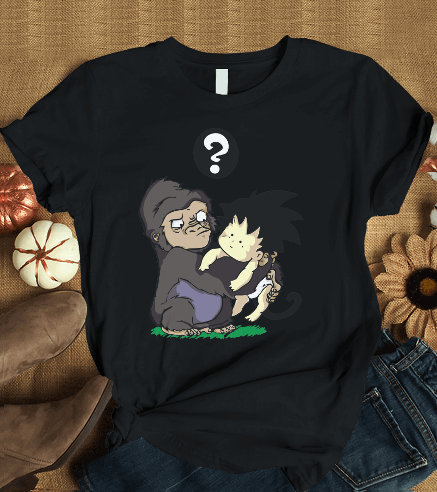 Baby Sangoku Gorilla Question Mark T-Shirt