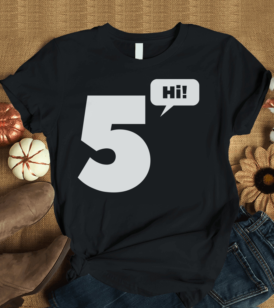 Hi Five Bold Numerical Expression T-Shirt