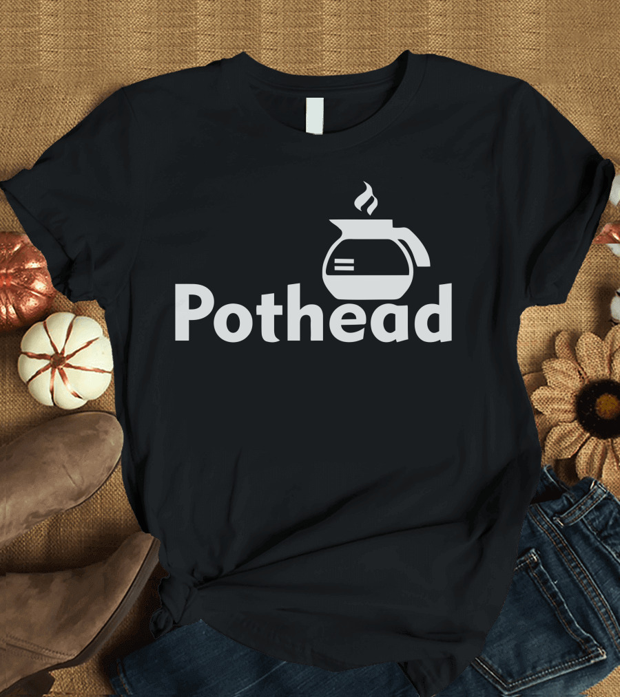 Pothehead Coffee Carafe Humor Coworker T-Shirt