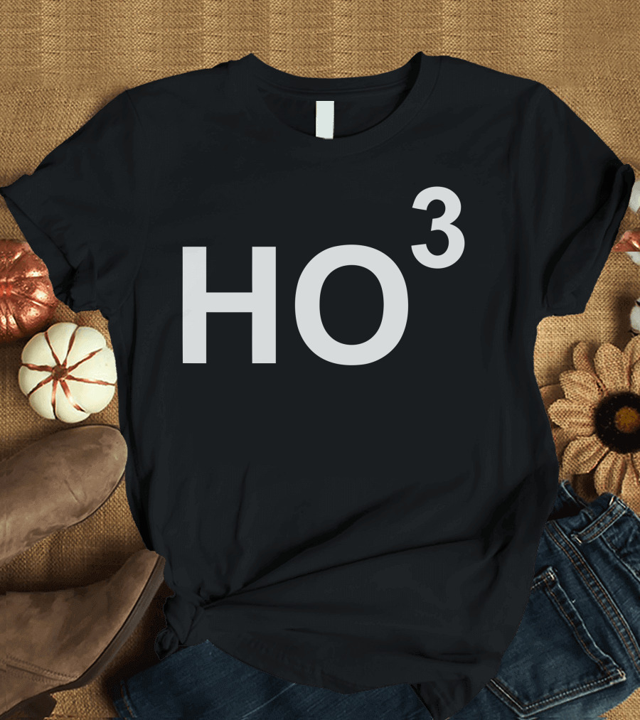 HO3 Holiday Cubed Math Humor T-Shirt