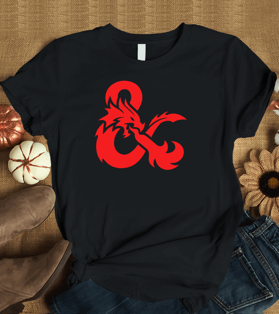 Ampersandragon Dungeons Dragons Logo Dragon & T-Shirt
