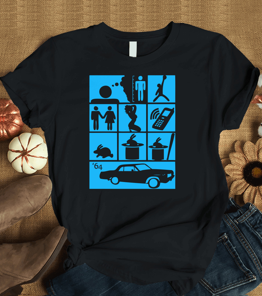 And I Wish Silhouette Icons with '64 Car and Magic Rabbit T-Shirt