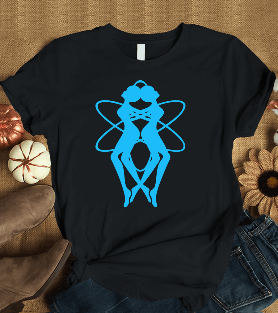 Atomic Girl Atomic Symbol Double Figure T-Shirt