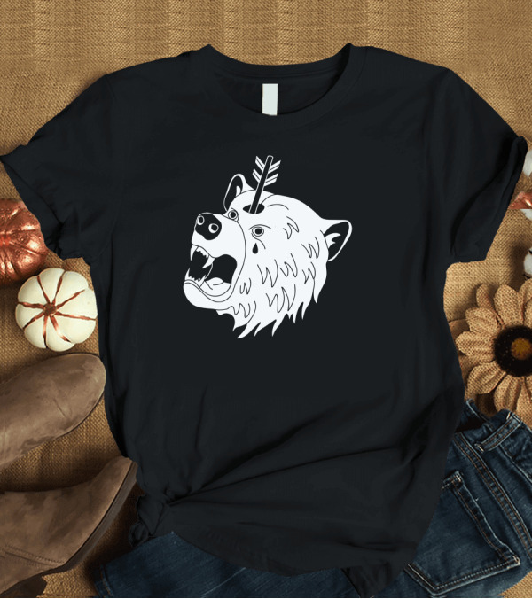 T-Shirt: Bear In Mind Crying Bear Arrowhead T-Shirt Bear In Mind Crying Bear Arrowhead T-Shirt