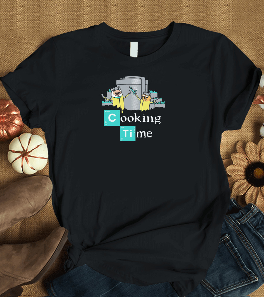 Cooking Time Elements Adventure Chemistry Cartoon Tower T-Shirt