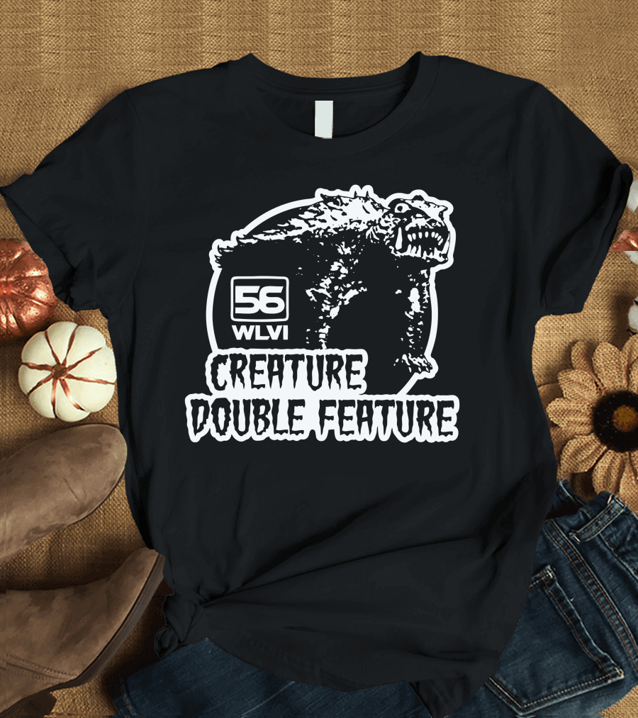 56 WLVI Creature Double Feature Monster T-Shirt