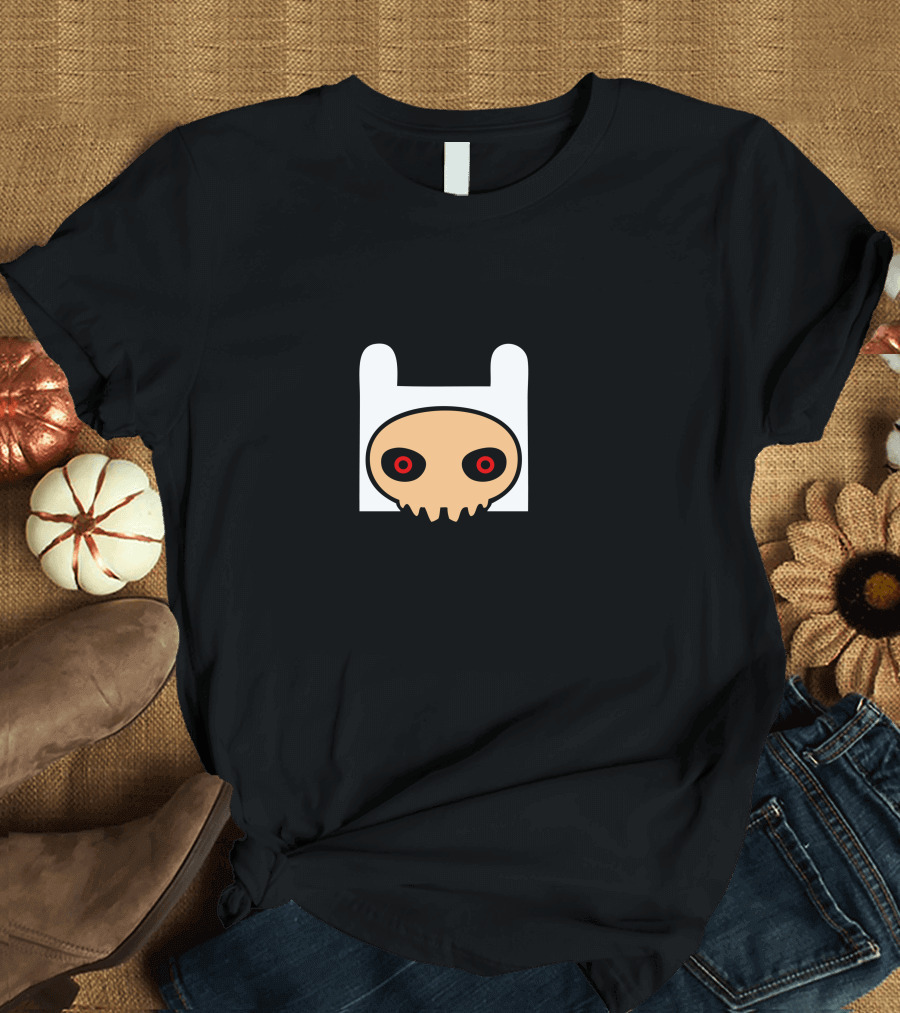 Finn the Human Adventure Skull T-Shirt