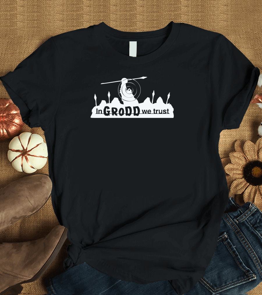 In Grodd We Trust Gorilla Warrior Spear T-Shirt