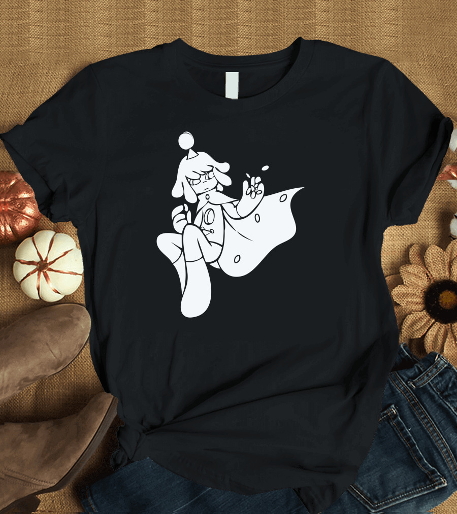 King Of Memories Whimsical Character with Floating Cape and Crown T-Shirt