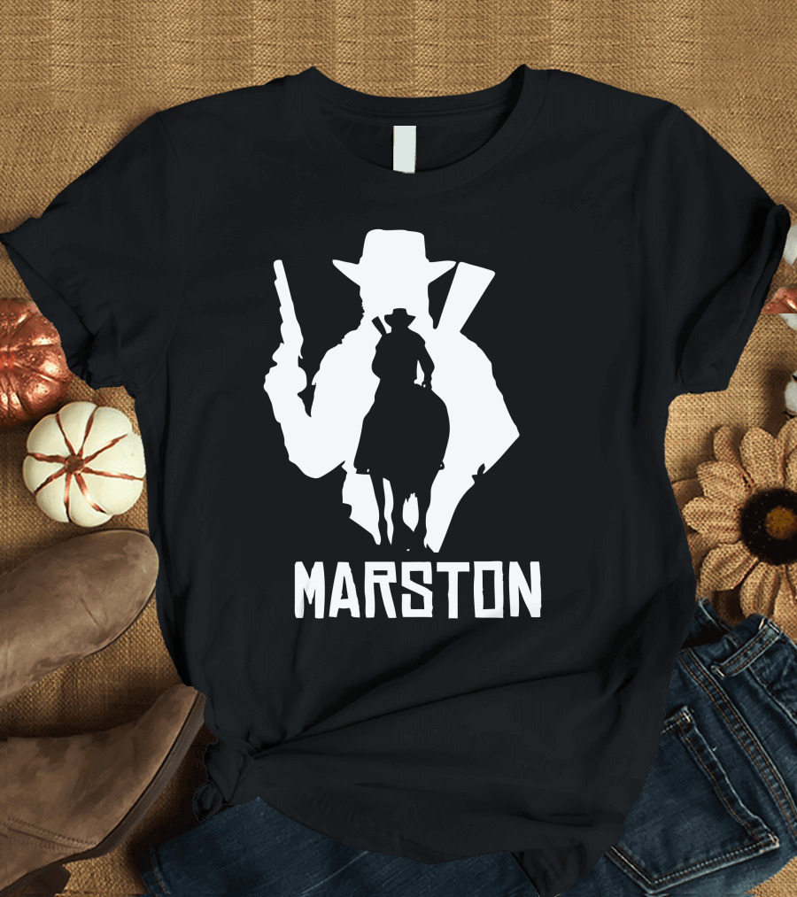 Marston Western Cowboy Silhouette Horseback T-Shirt