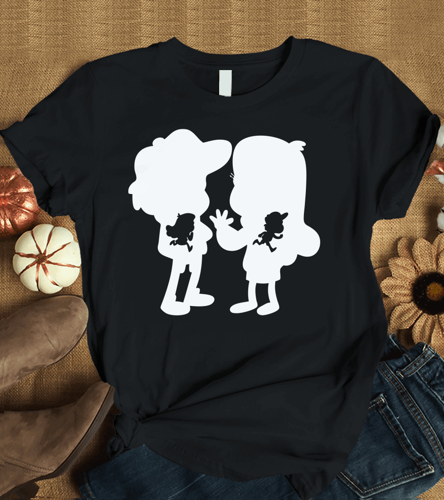 Gravity Falls Mistery Twins Silhouettes Duo T-Shirt
