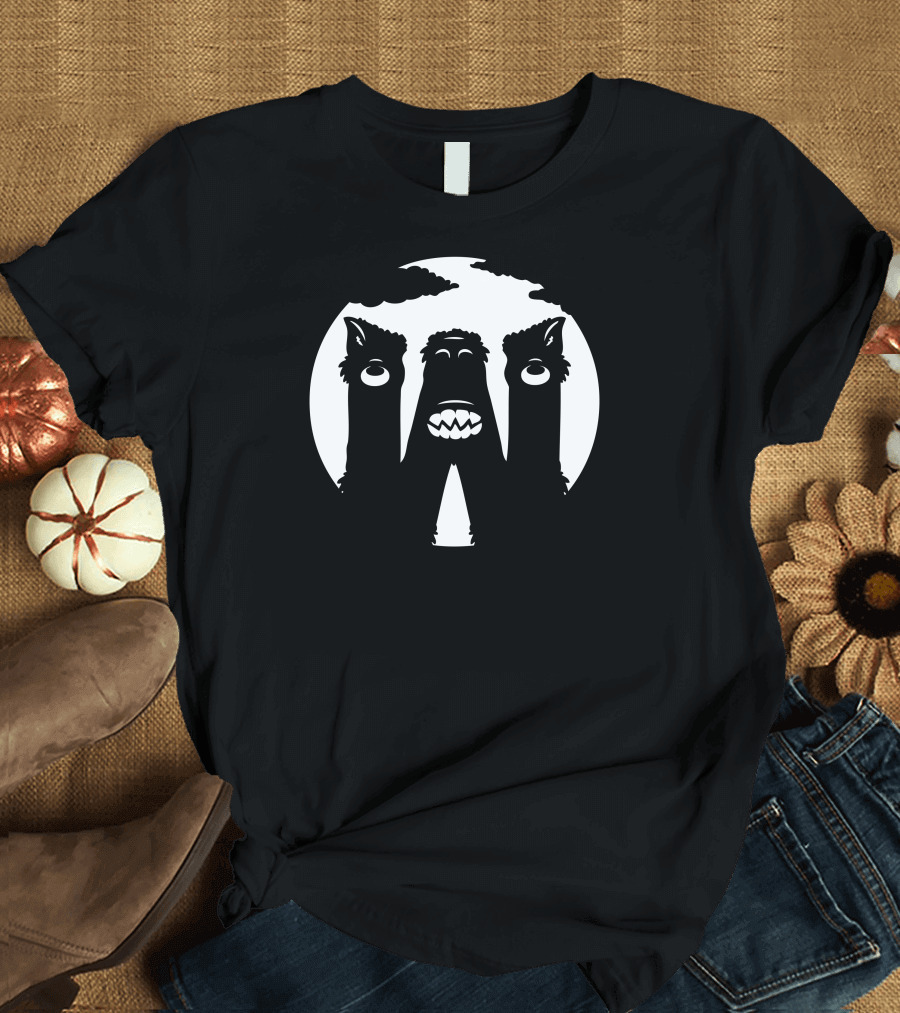 W Is For Werewolf Full Moon Shadows T-Shirt