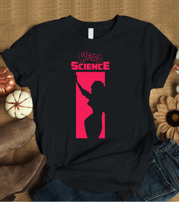 T-Shirt: Weird Science Shadow Silhouette with Raised Arm T-Shirt Weird Science Shadow Silhouette with Raised Arm T-Shirt