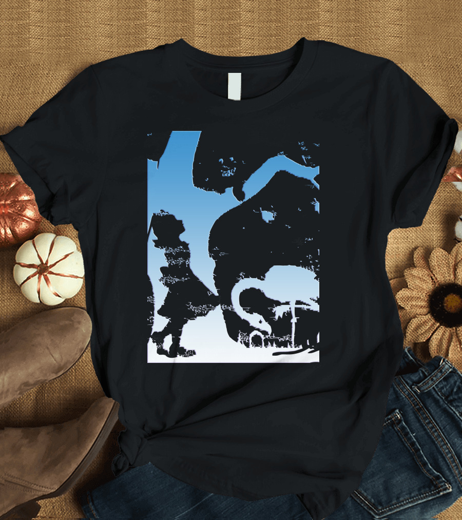AliceS Adventures In Wonderland Silhouette Scene Alice Cheshire Cat Tea Party T-Shirt