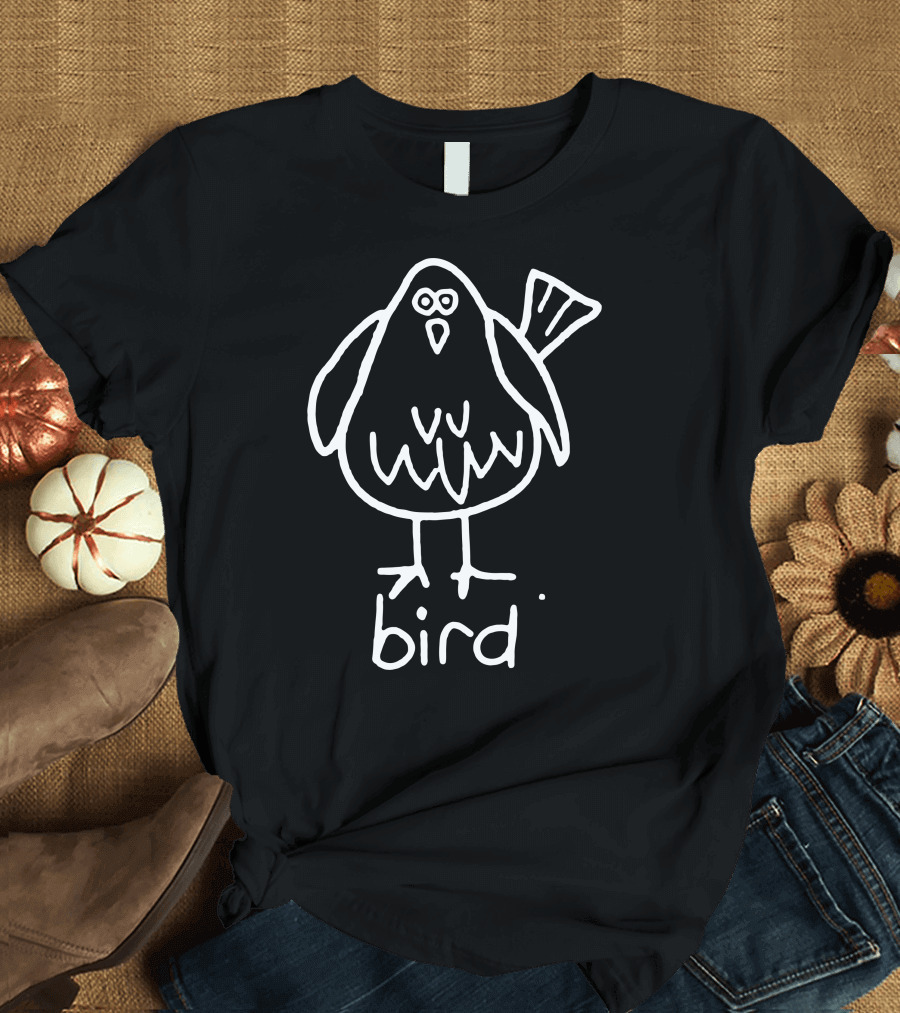 Bird Doodle Cartoon Sketch T-Shirt