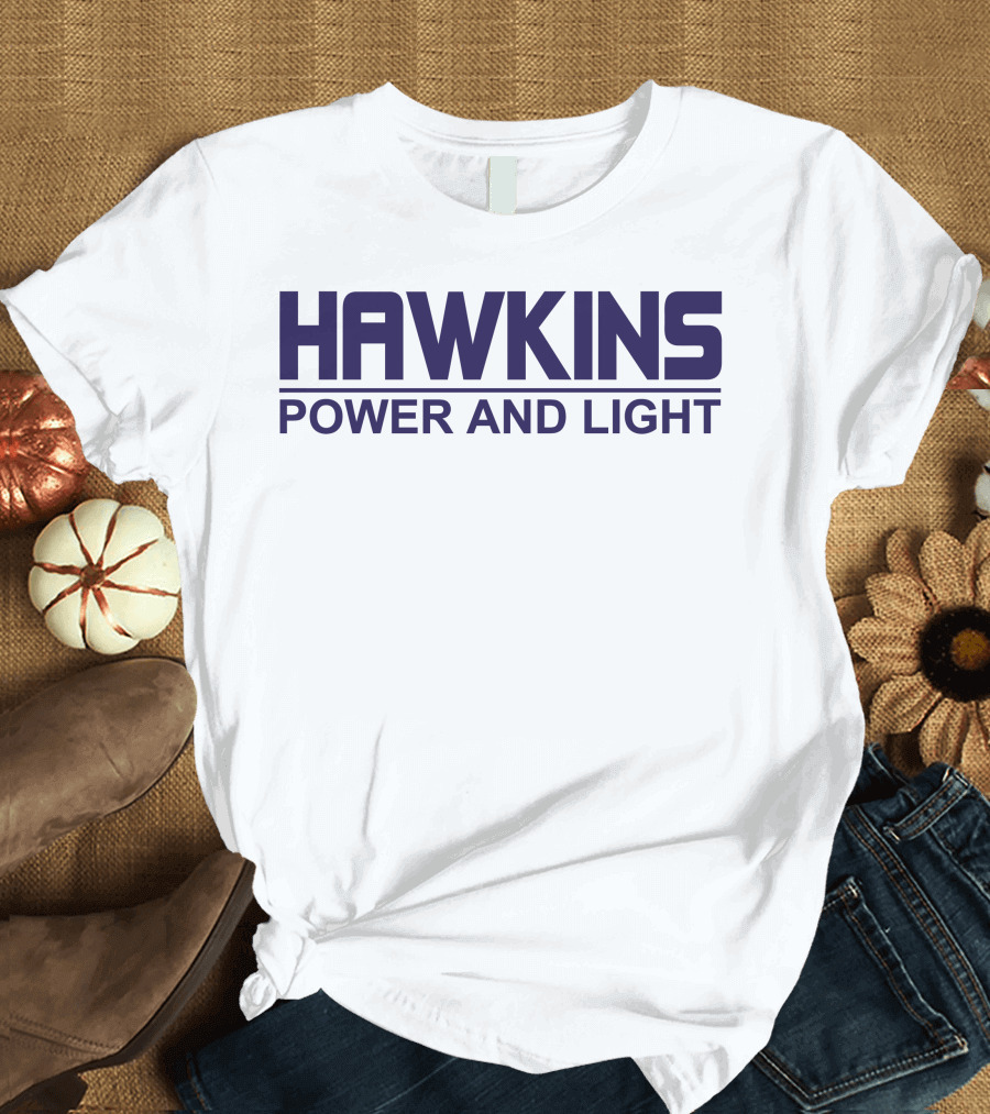 Hawkins Power and Light Retro T-Shirt