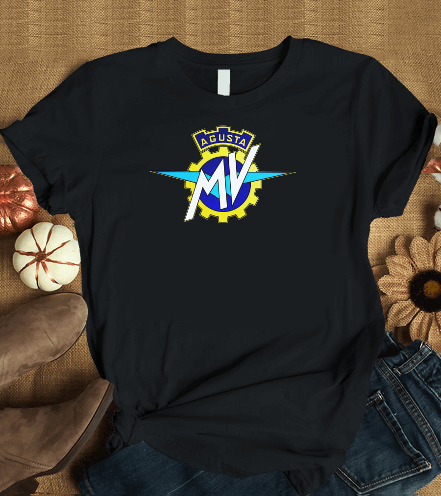 Mv Agusta Logo Iconic Motorbike Gear Emblem T-Shirt