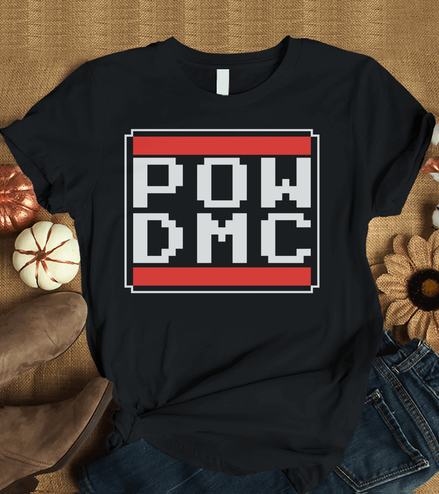 POW DMC Retro 8-Bit Style Iconic T-Shirt
