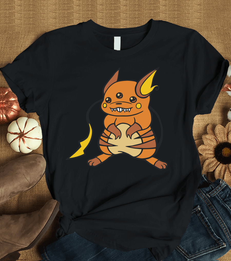 Three-Eyed Raichu Problem Electric Pokemon T-Shirt