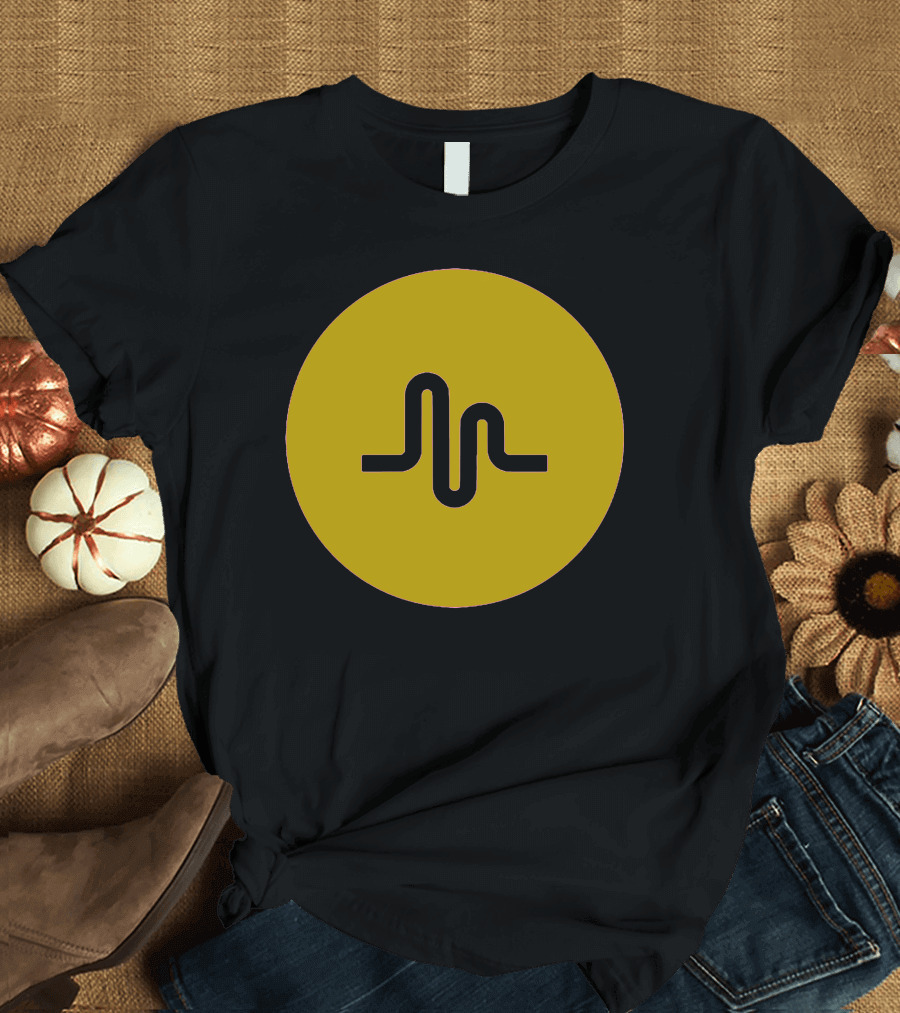 Musically Gold Sound Wave Emblem T-Shirt