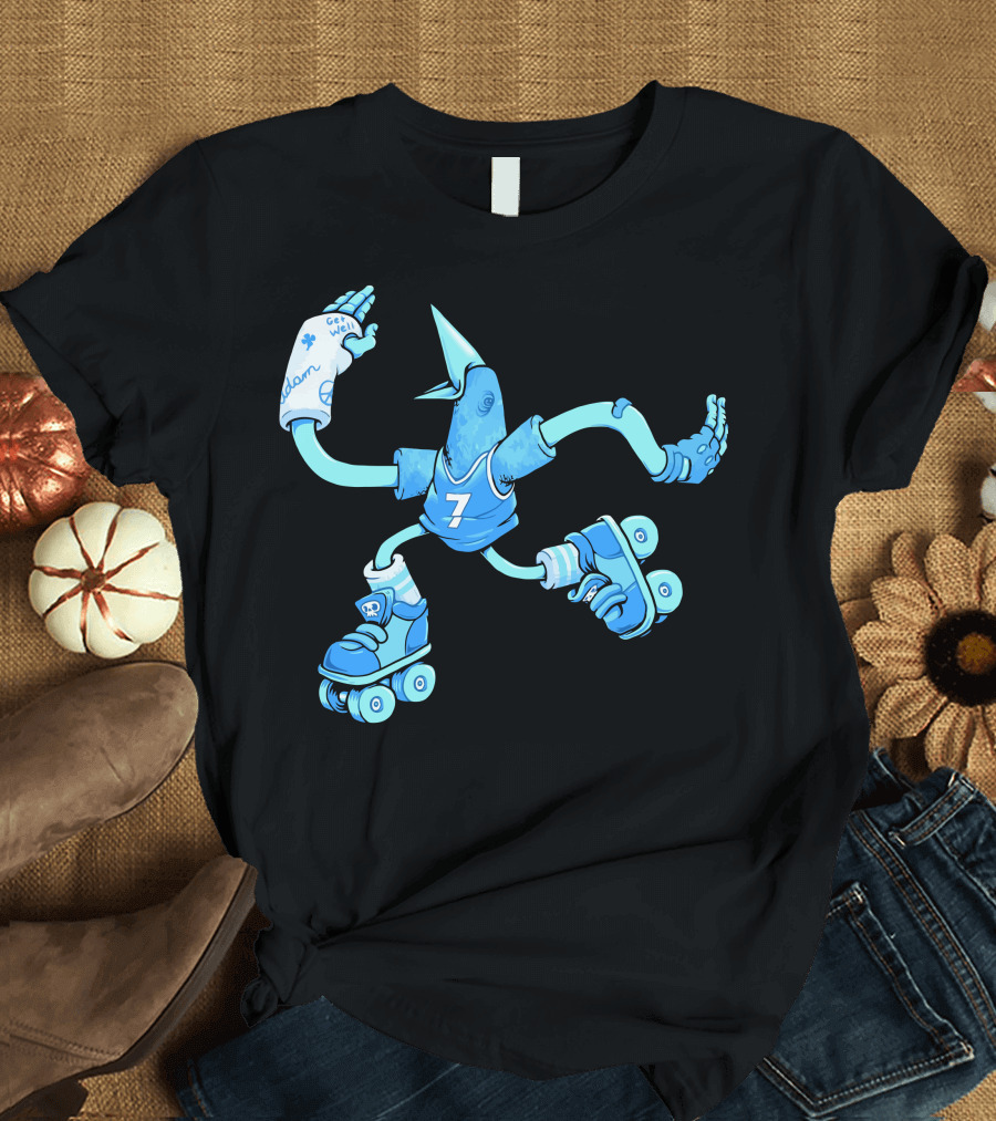 Skatebird Roller Derby Get Well Soon Seven T-Shirt