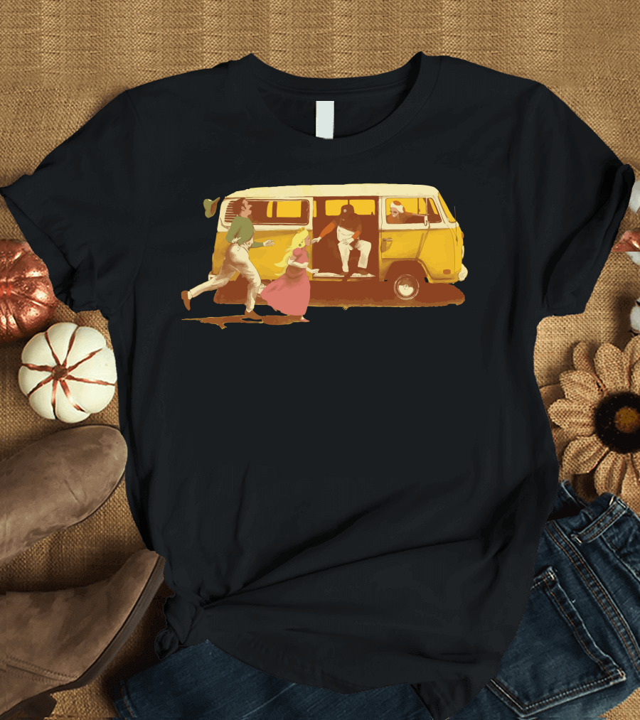 Sunshine Yellow Van Adventure Chase T-Shirt