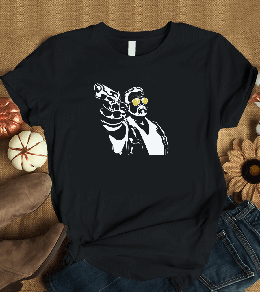 Walter Sobchak Pointing Gun T-Shirt