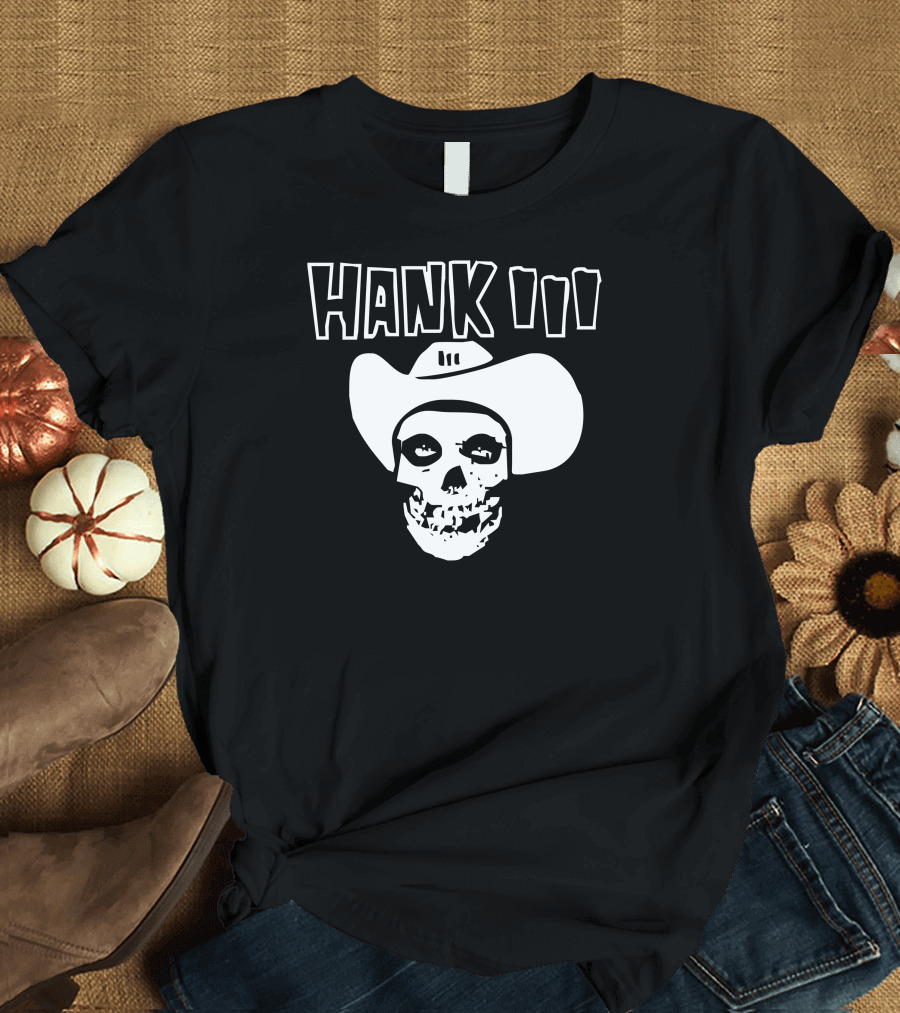 Hank III Skull Cowboy Hat T-Shirt