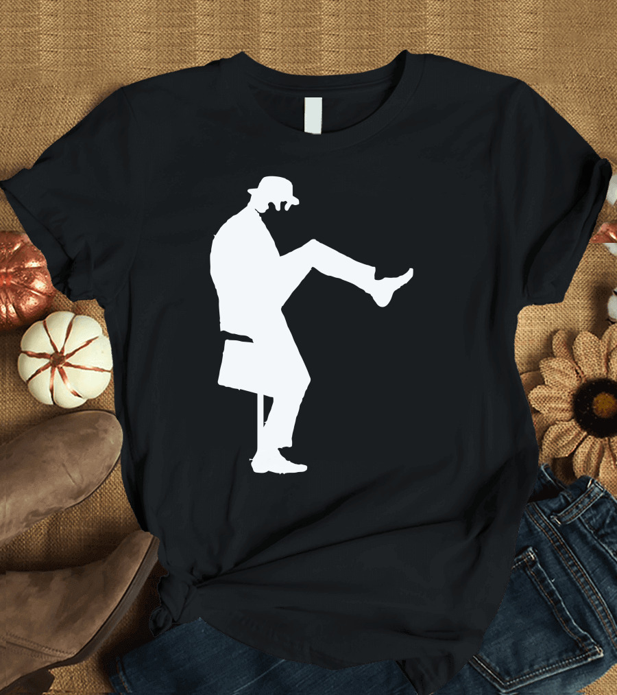 John Cleese Silly Walk Silhouette Monty Python T-Shirt