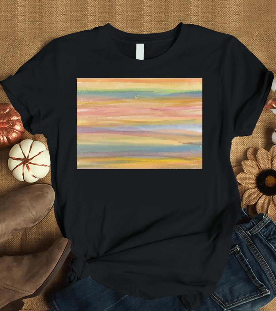 Nantes Colorful Abstract Stripes T-Shirt
