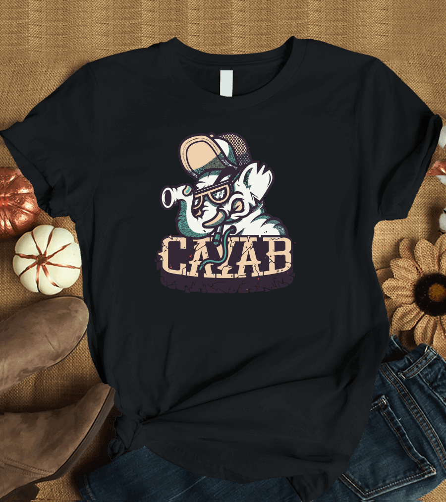 Cayab Elephant in Sunglasses and Cap T-Shirt