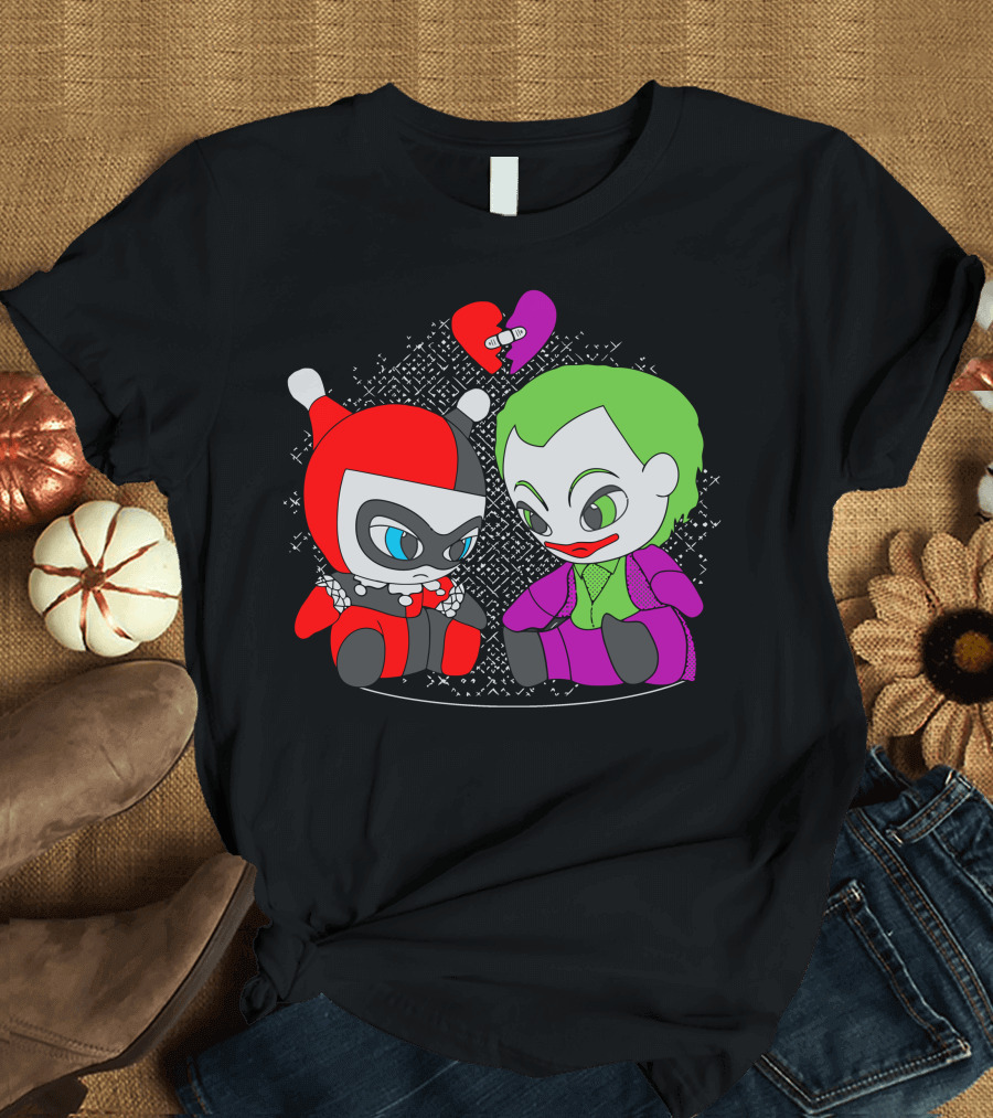 Harley Quinn and Joker Impossible Love T-Shirt