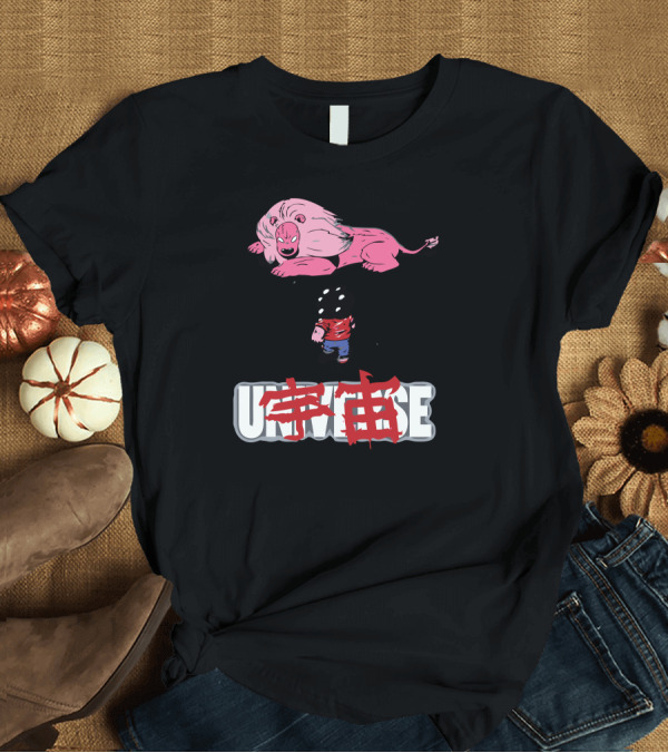 T-Shirt: Akira Universe Steven Pink Lion Confrontation T-Shirt Akira Universe Steven Pink Lion Confrontation T-Shirt