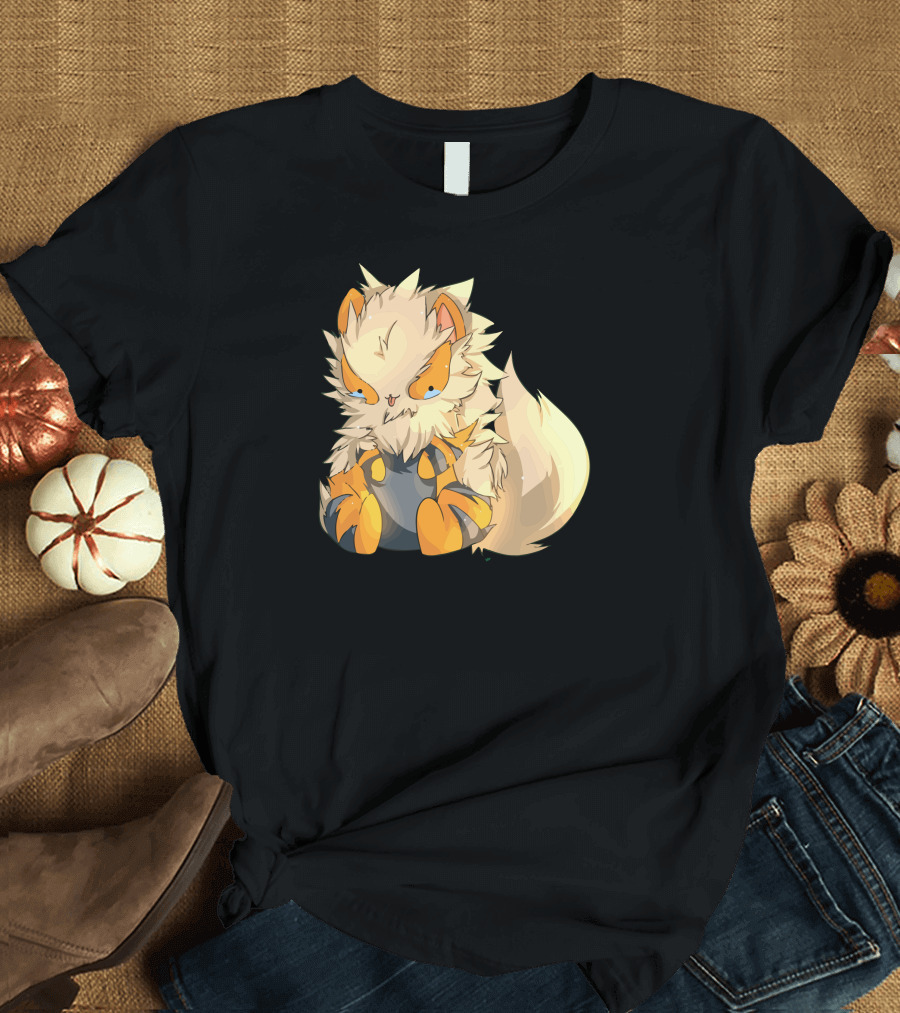Arcanine Cute Chibi Style Pokémon Character T-Shirt