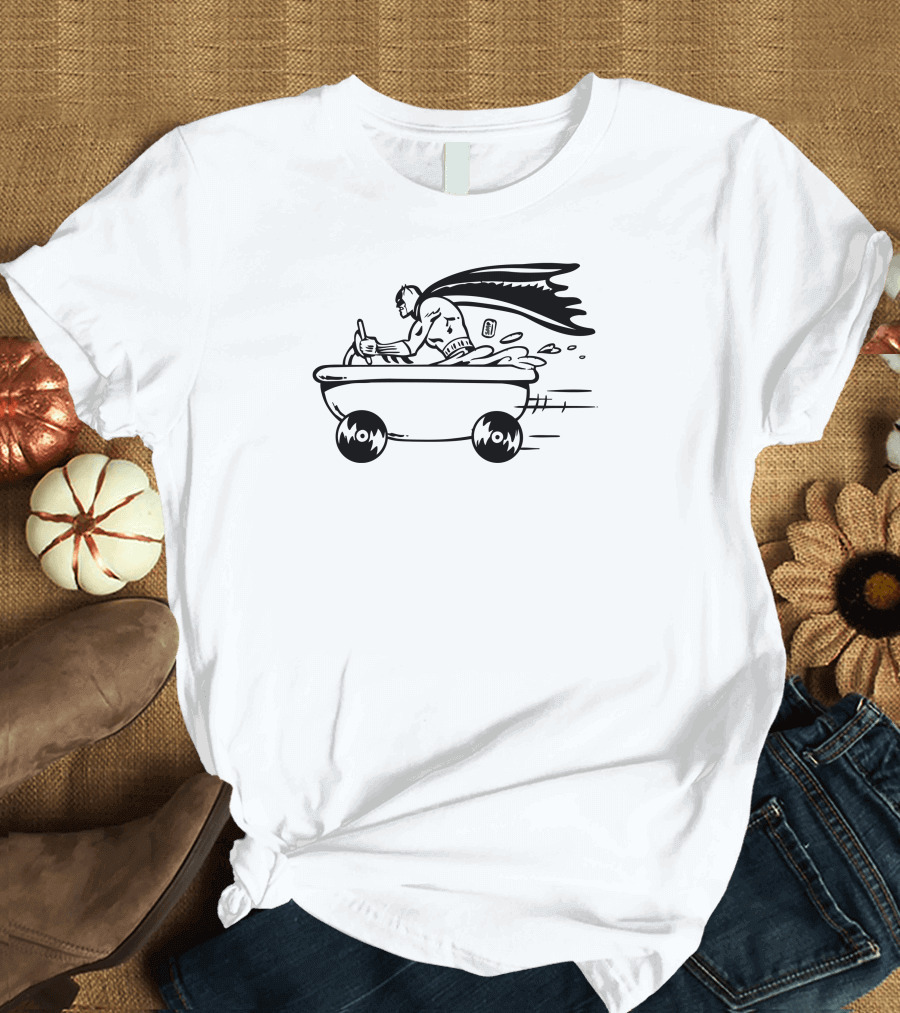 Bathtime Hero Adventure in Bathmobile With Cape T-Shirt