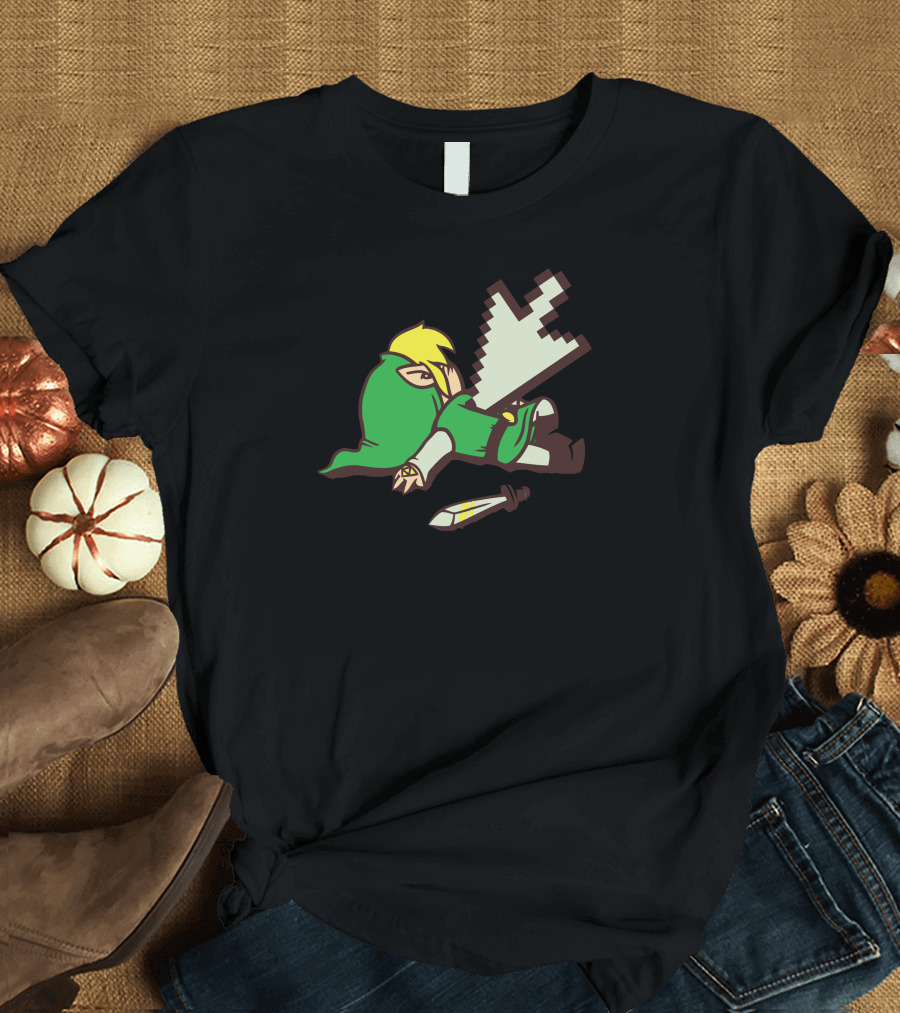 Dead Link Pixel Sword Adventure Hero T-Shirt