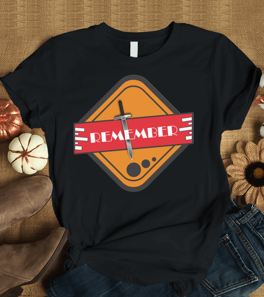 Remember Six Sword Iconic Badge T-Shirt