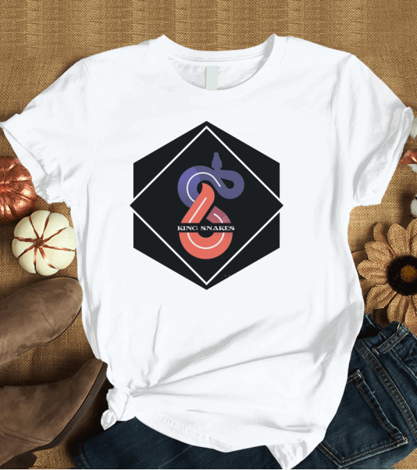 T-Shirt: King Snakes Hexagonal Interlocking Red and Purple Snake T-Shirt King Snakes Hexagonal Interlocking Red and Purple Snake T-Shirt