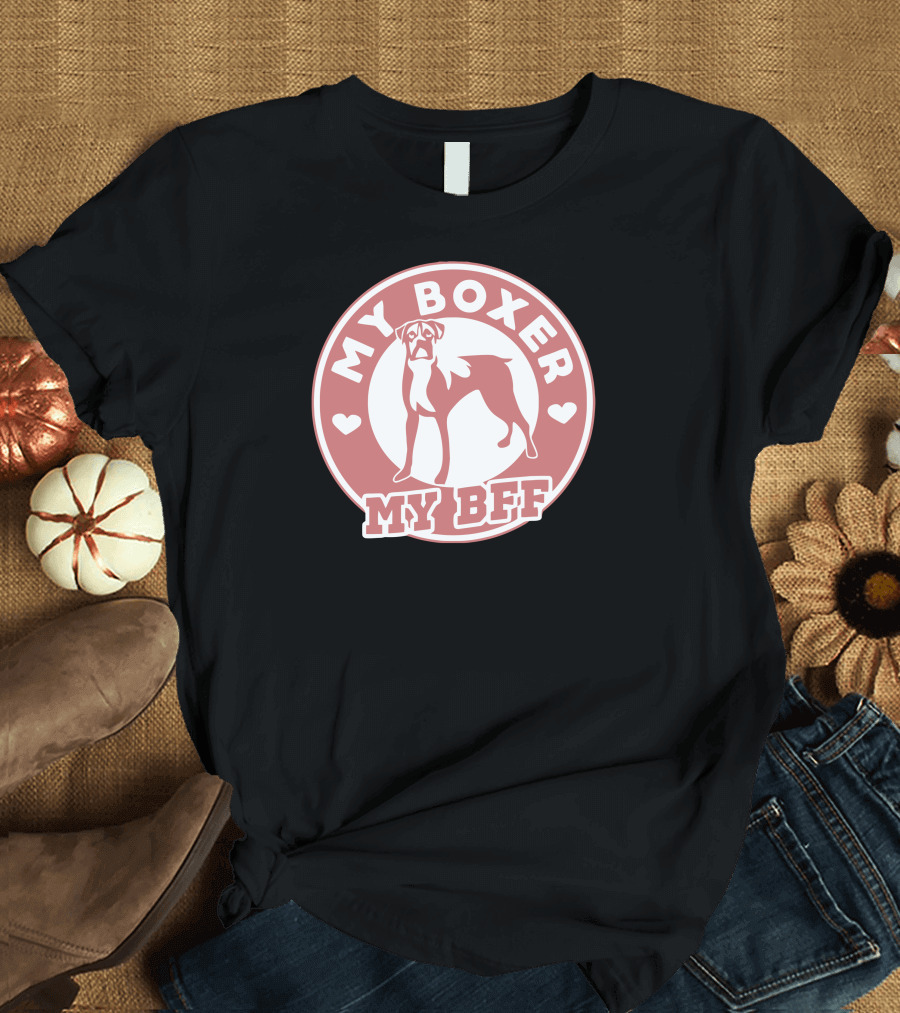 My Boxer My BFF with Heart Accents T-Shirt