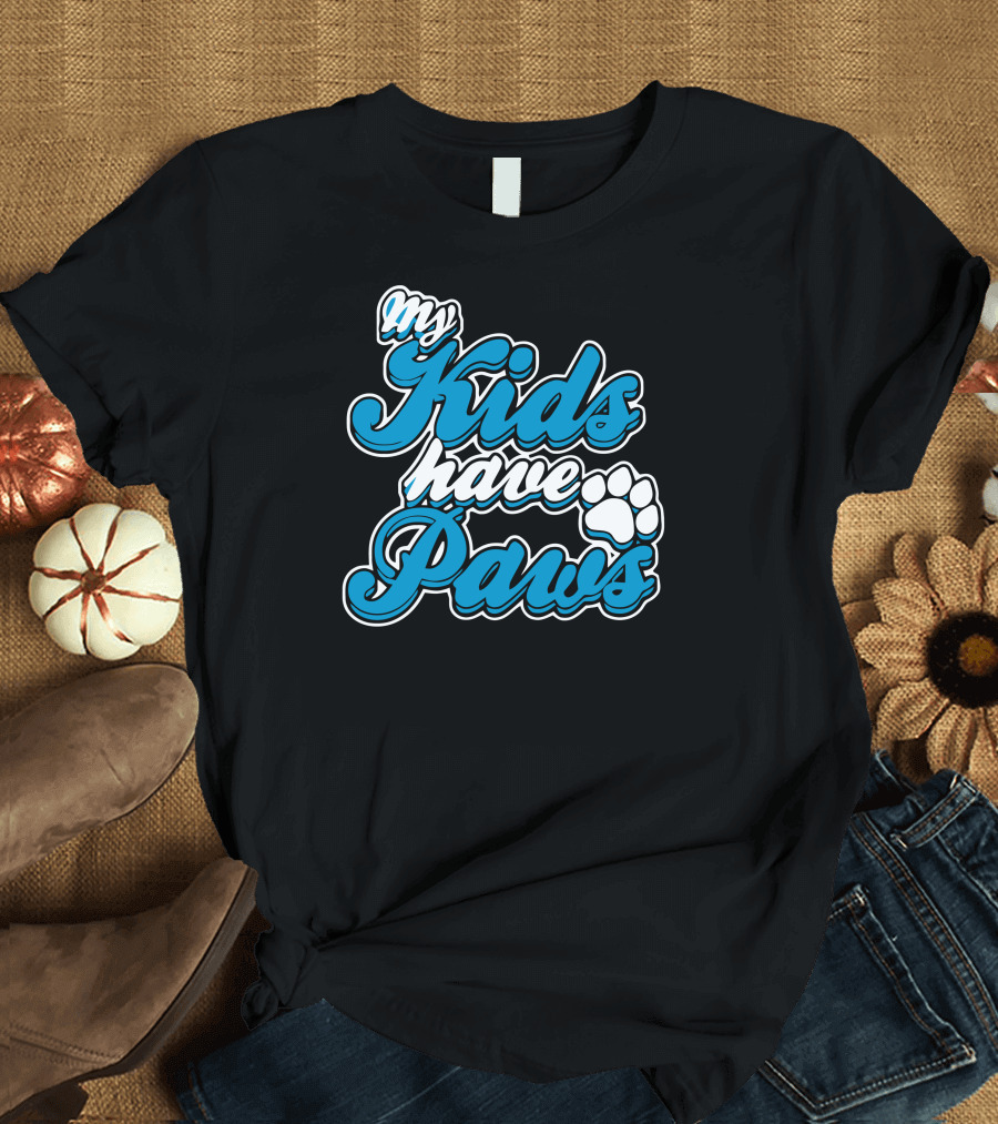My Kids Have Paws Paw Prints T-Shirt