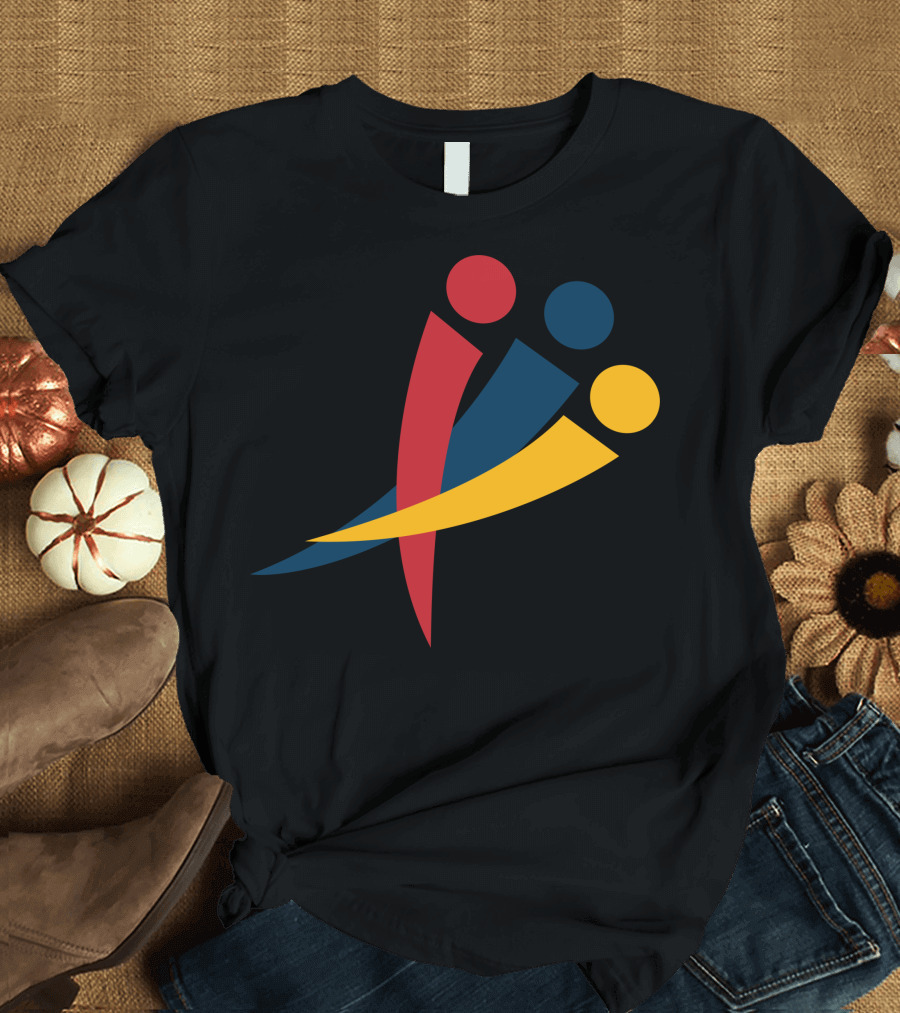 Red Blu Yellow Olympic Paralympic T-Shirt