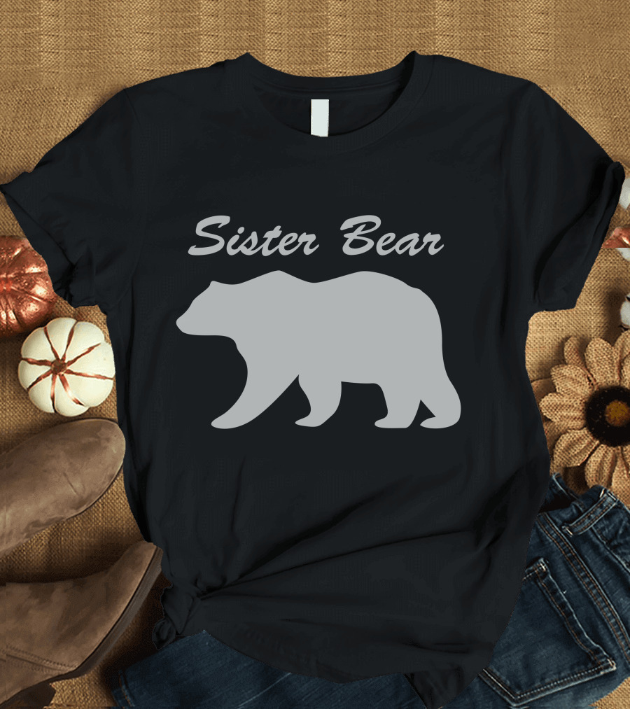 Sister Bear Silhouette Walking T-Shirt