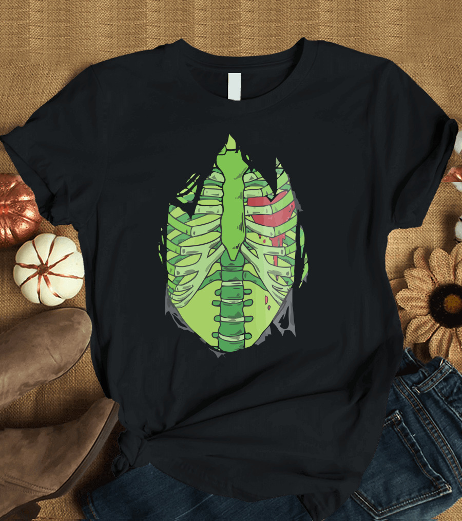 Skeletal Alien Ribcage T-Shirt