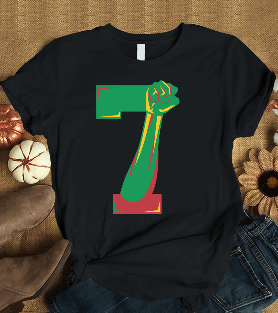 Stand With Colin Number Seven Fist Empowerment T-Shirt
