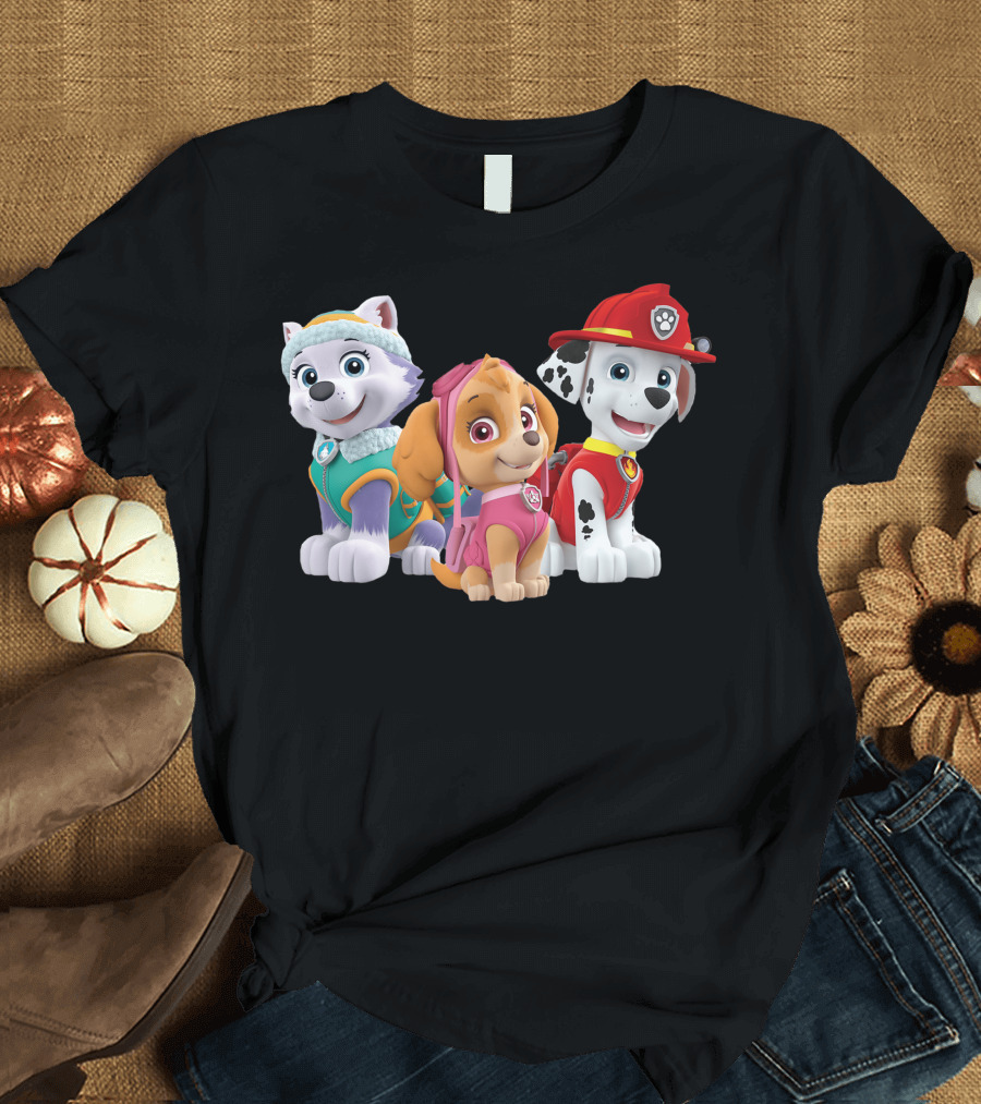 PAW Patrol Everest Skye Marshall Characters T-Shirt